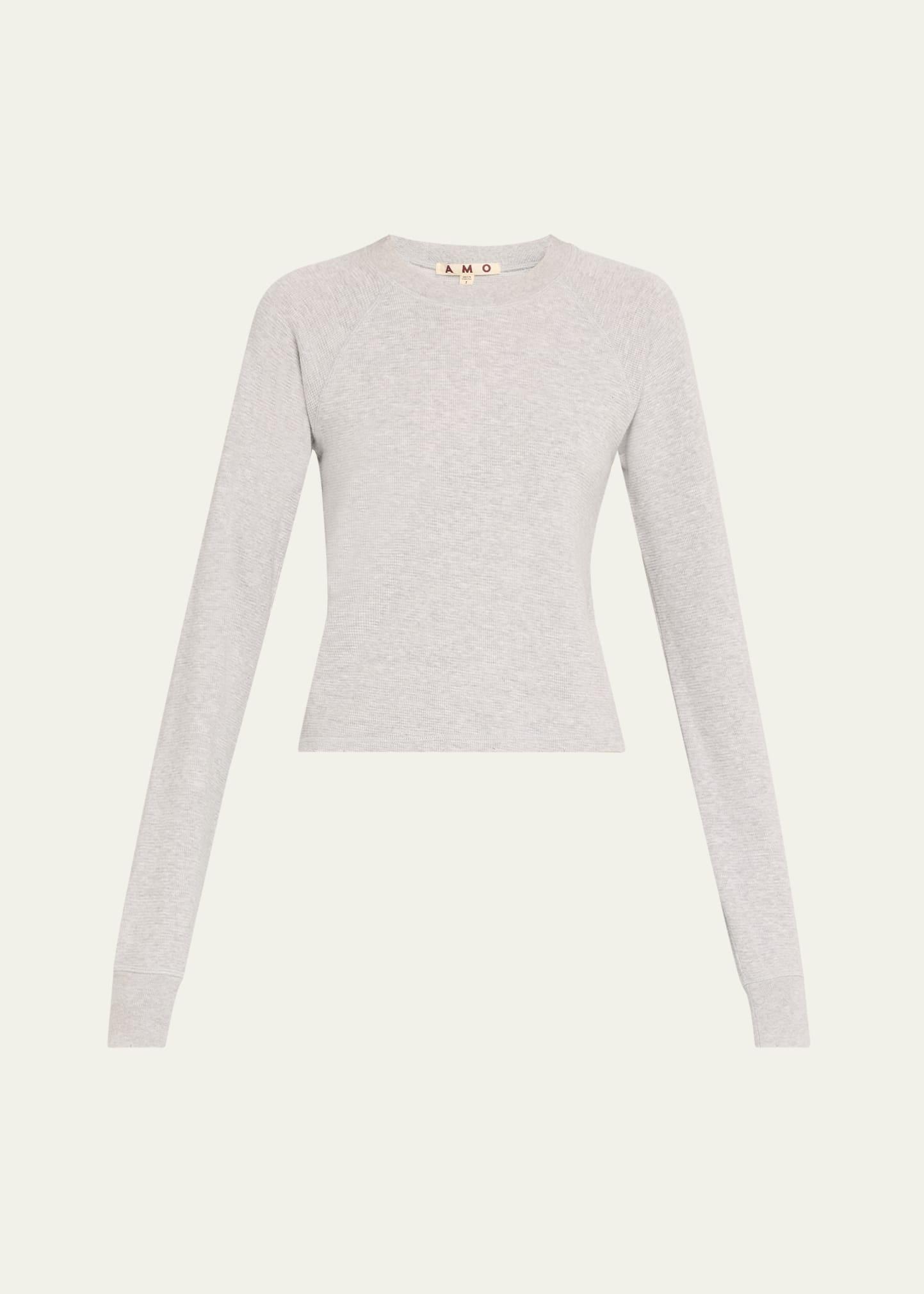 foxy long-sleeve knit tee