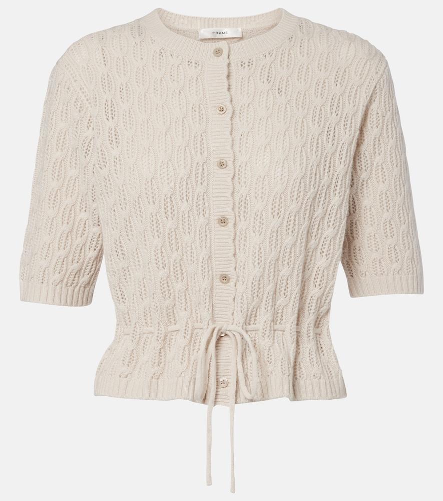 frame clover wool and cashmere cardigan