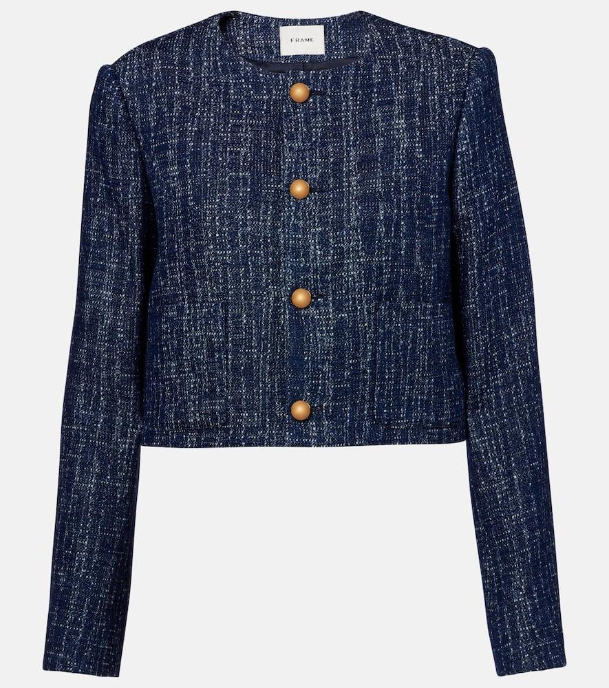 frame cotton tweed jacket