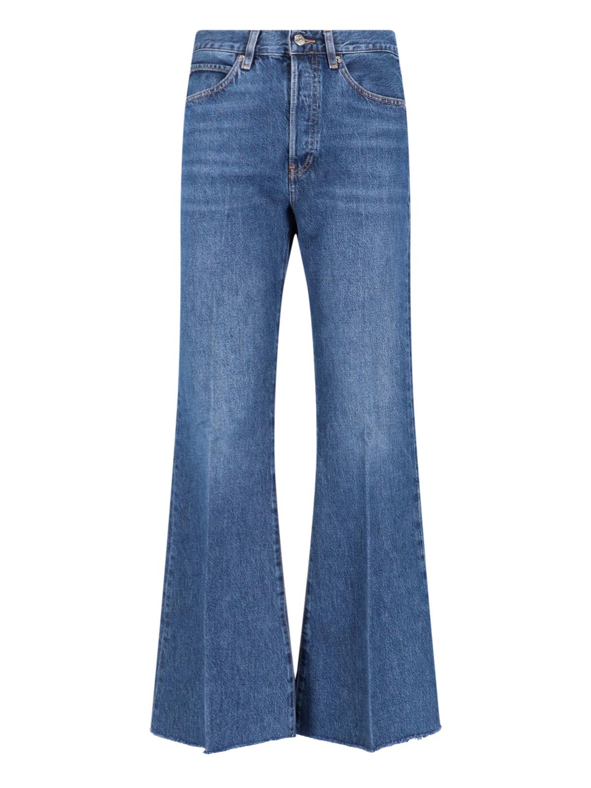 frame jeans blue cotton - women