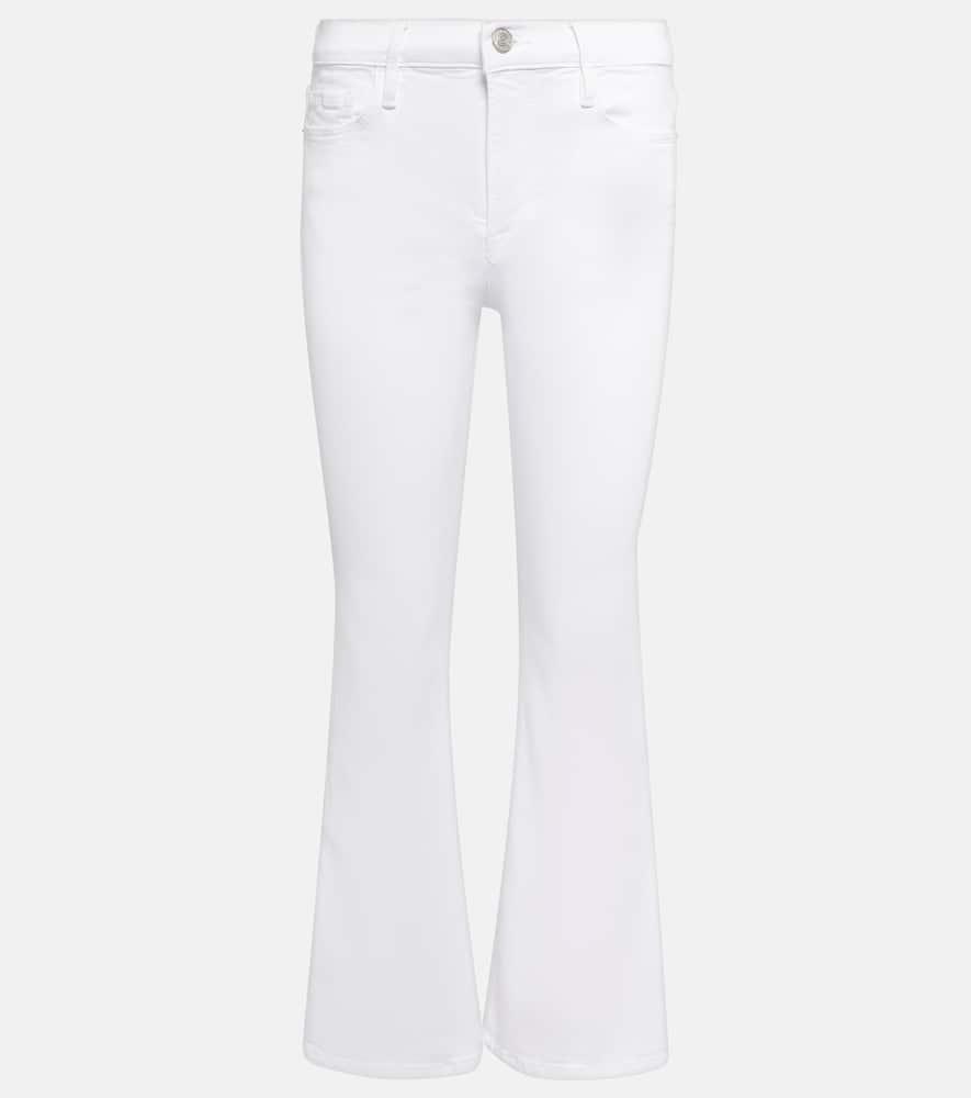 frame le crop flare mini slits high