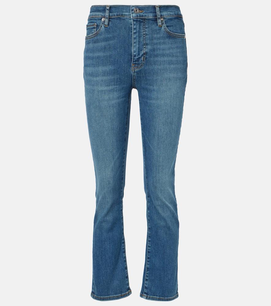 frame le high straight cropped straight jeans