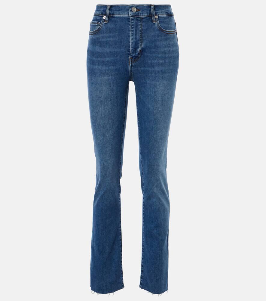 frame le high straight slim jeans
