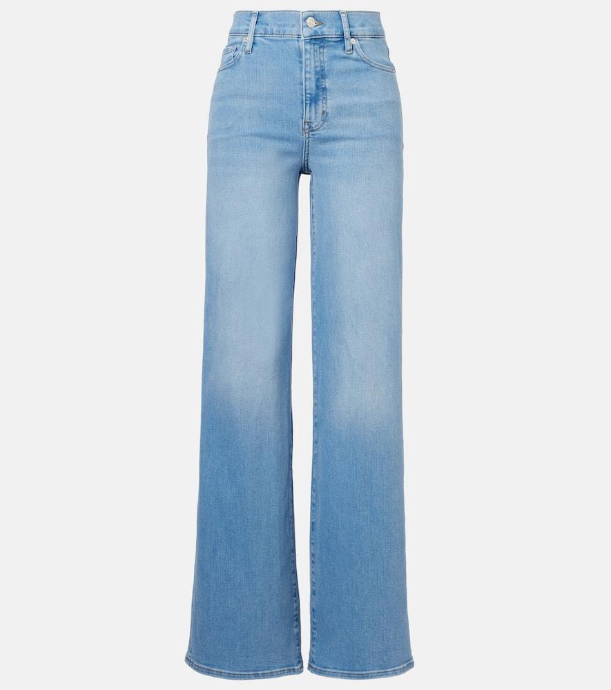 frame le slim palazzo flared jeans