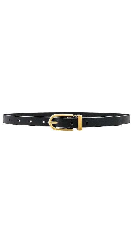 frame petit simple art deco belt in black in black.