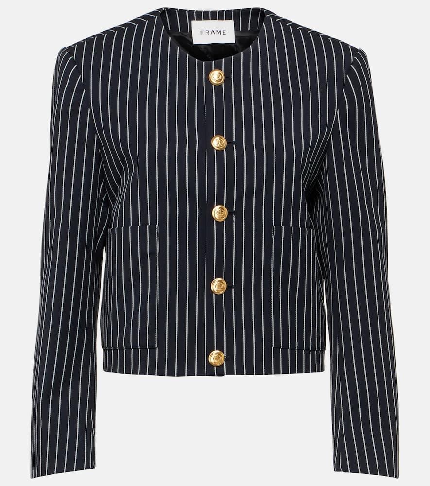 frame pinstripe jacket