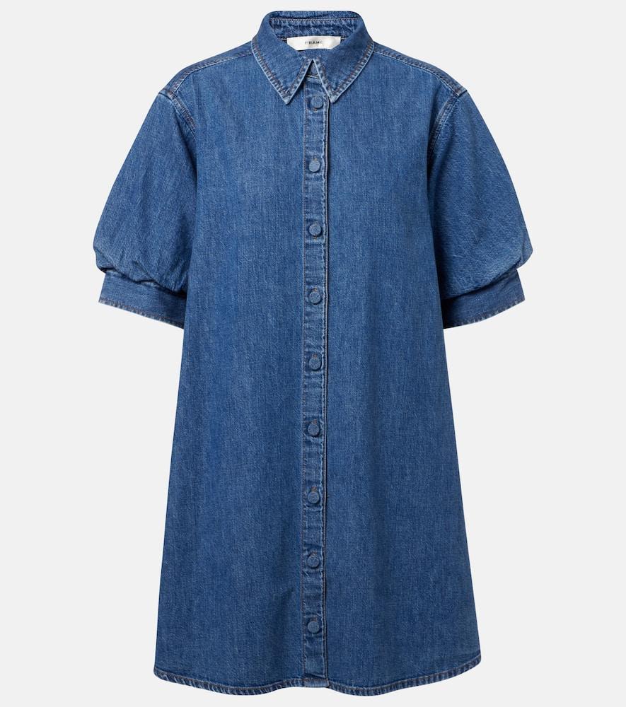 frame play denim minidress