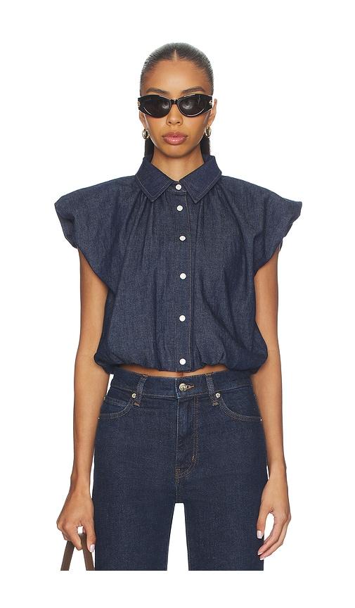frame shell top in blue.