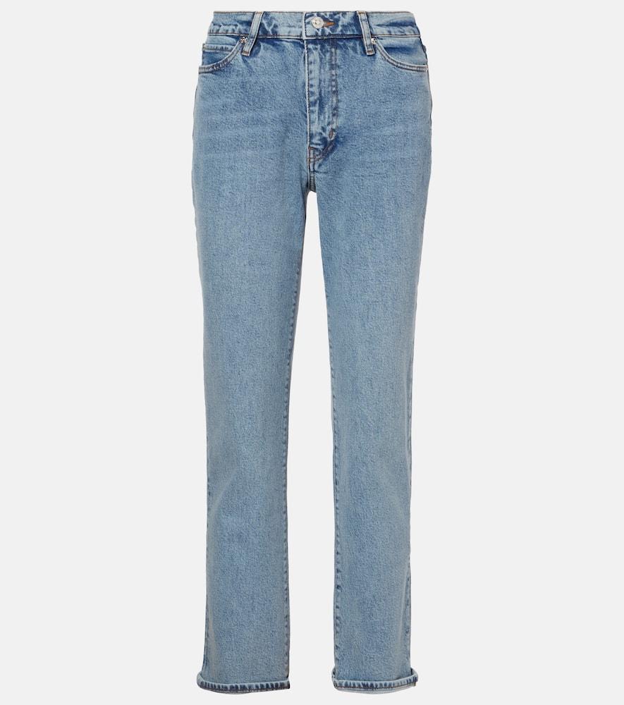 frame the borrowed straight jeans