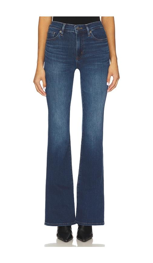 frame the icon long jeans in blue.