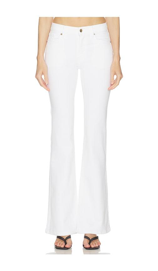 frame the icon long jeans in white.