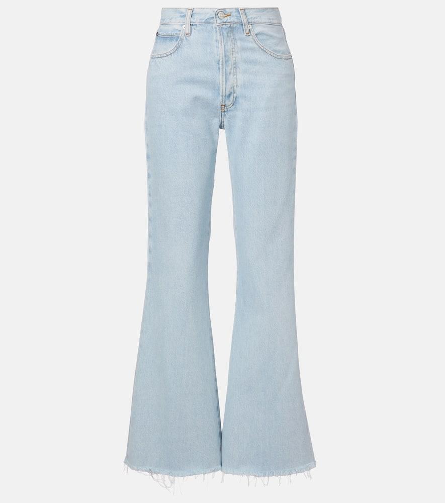 frame the lax flared jeans