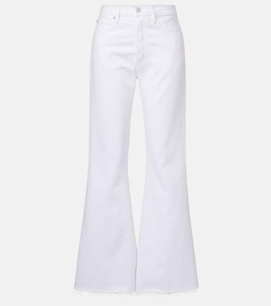 frame the lax flared jeans