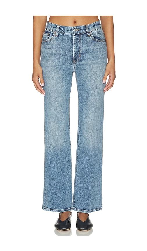 frame the pixie petite arrow jeans in blue.
