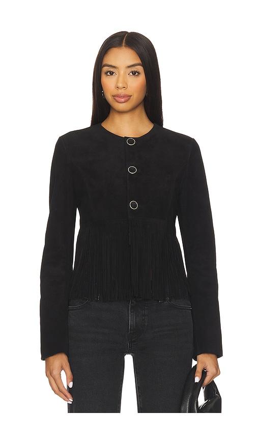 frame the saddle jacket in black.
