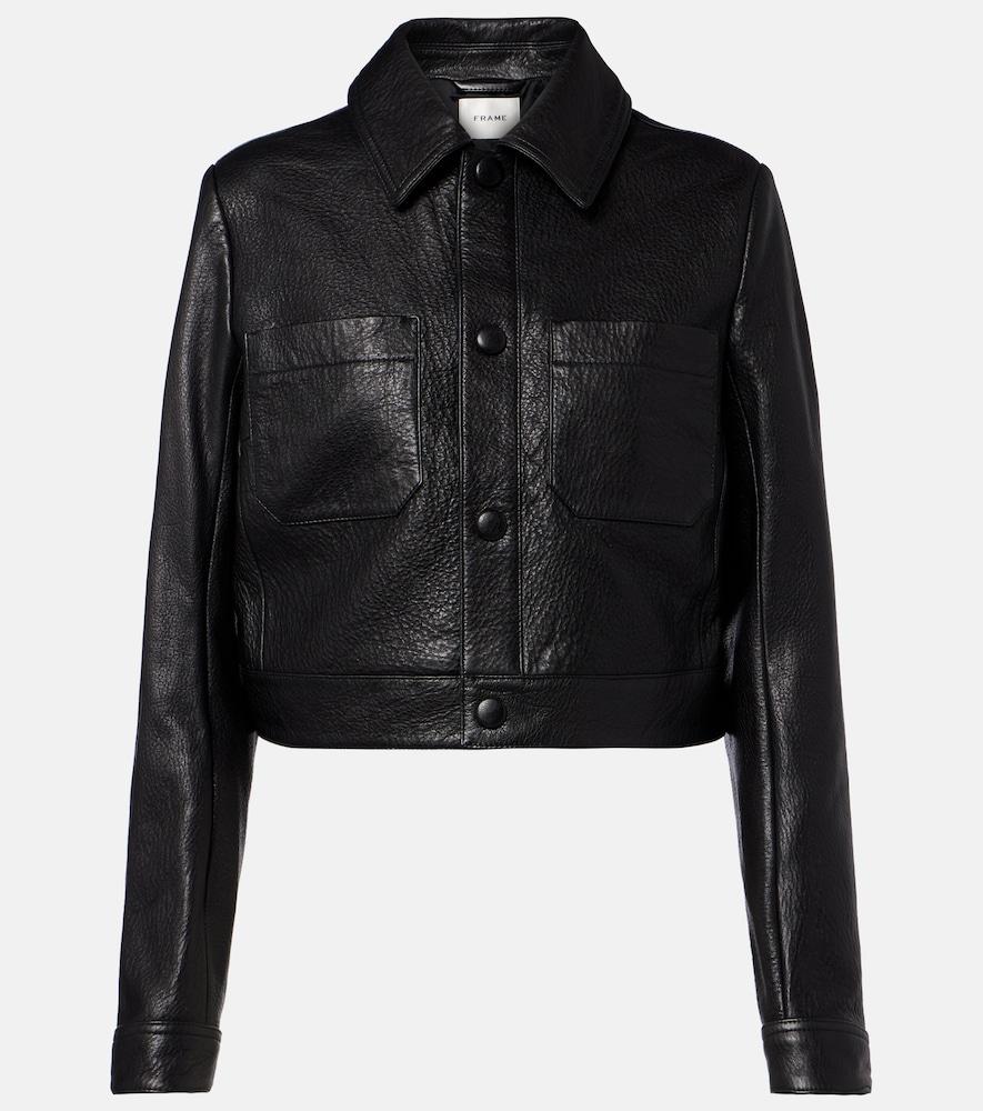 frame the small leather jacket