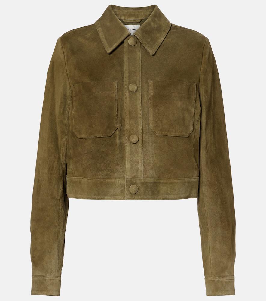 frame the small suede jacket