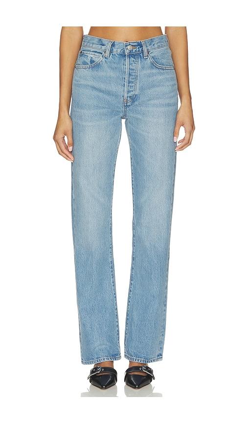 frame the vertical jeans in blue.