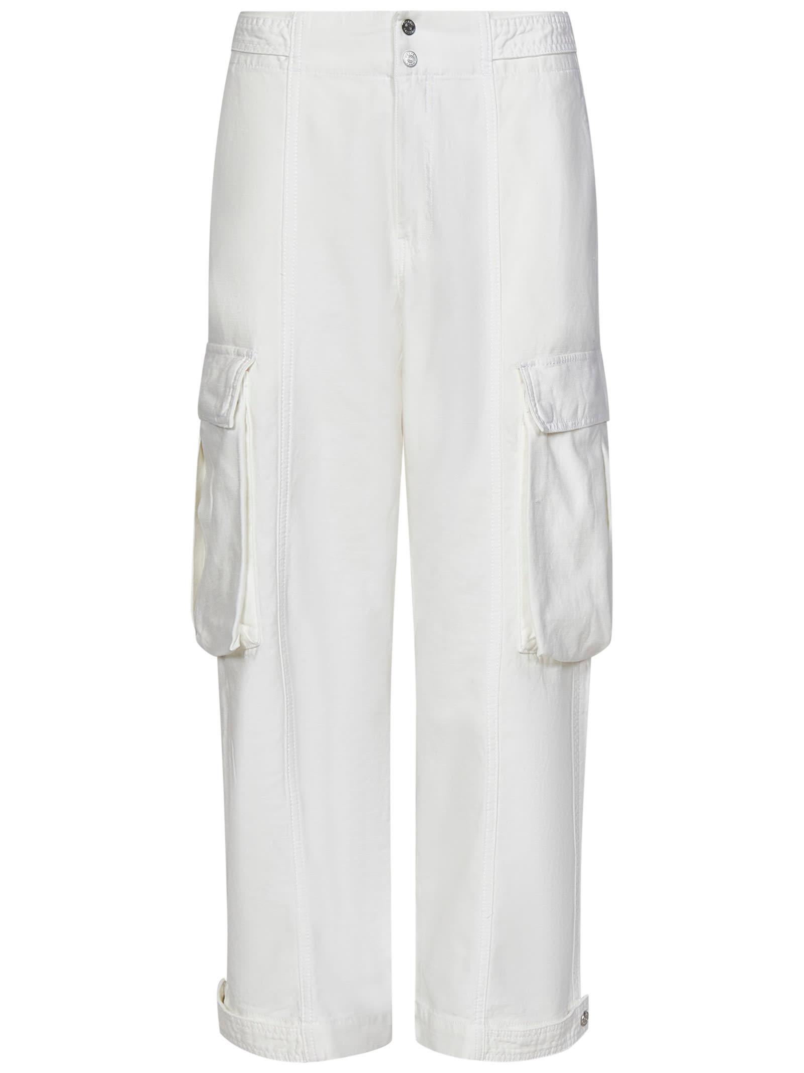 frame wide leg cargo trousers