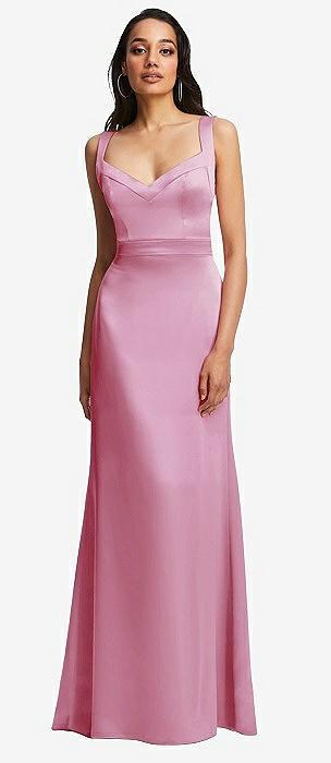 framed bodice criss criss open back a-line maxi dress