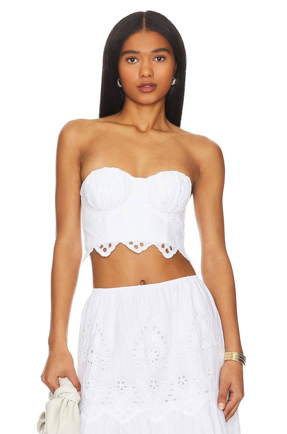 francesca eyelet corset top