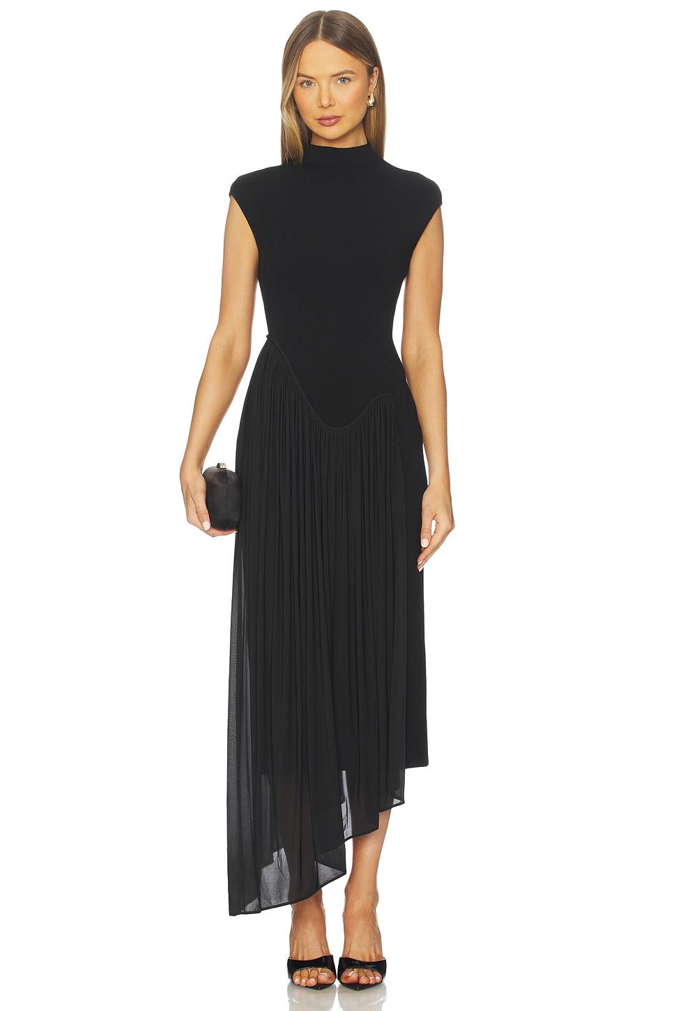 francis knit combo midi dress