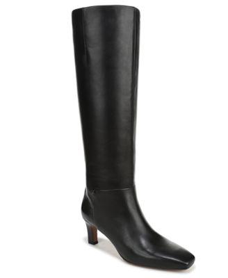 franco sarto womens timmy square toe zip tall boots regular wide calf