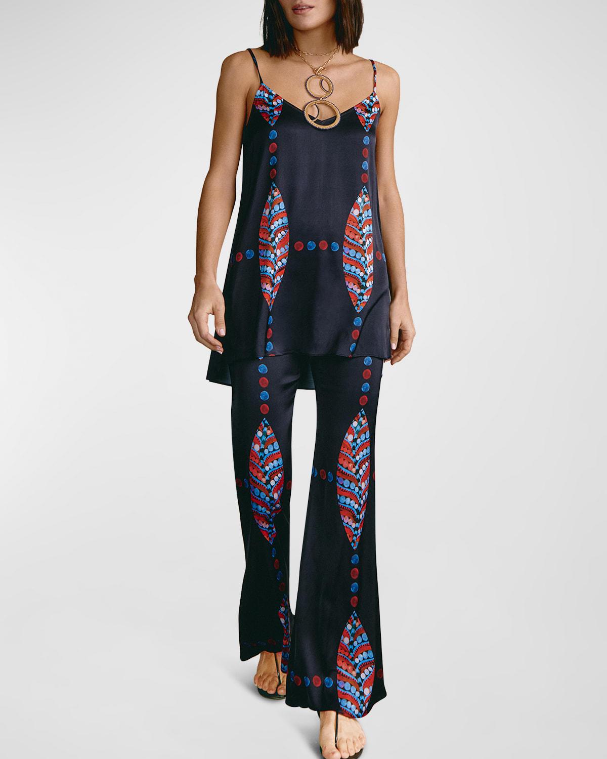frankie printed flare pants