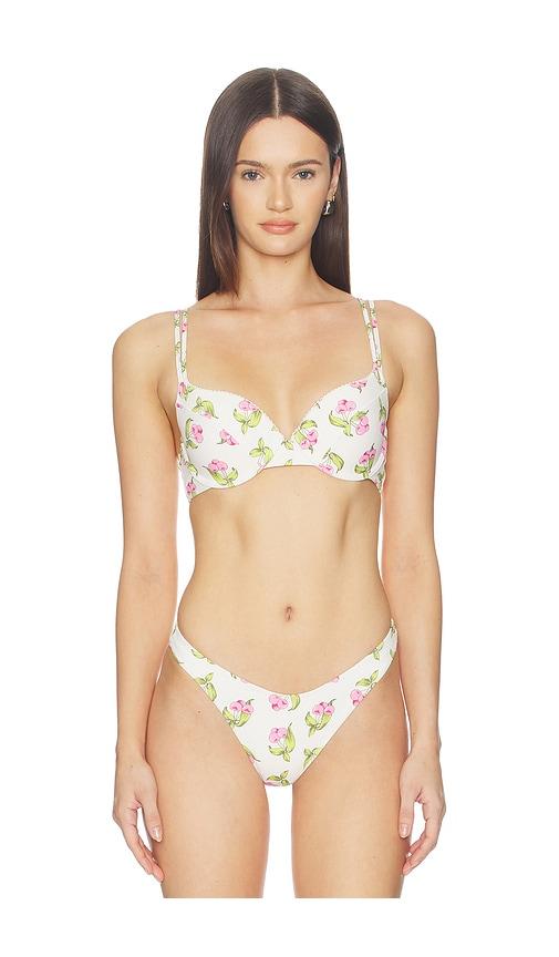 frankies bikinis cherish top in white.