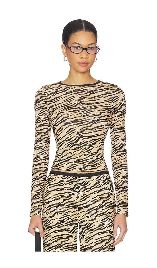frankies bikinis joy modal sleep shirt in brown.