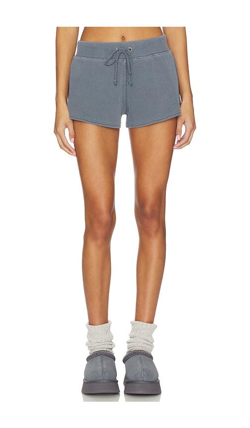 frankies bikinis noah thermal short in blue.