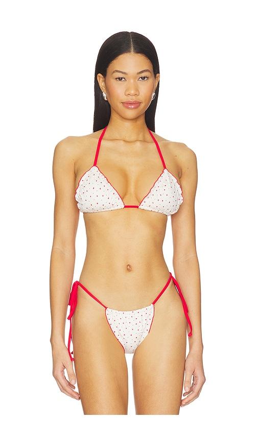 frankies bikinis tidal cotton top in white.
