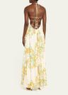 frannie floral print maxi dress