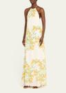 frannie floral print maxi dress