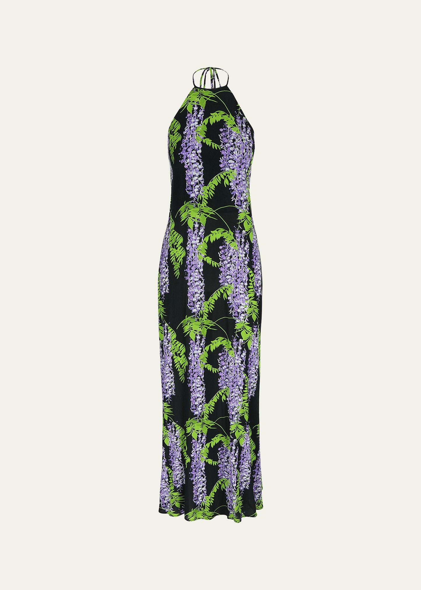 frannie floral print maxi dress