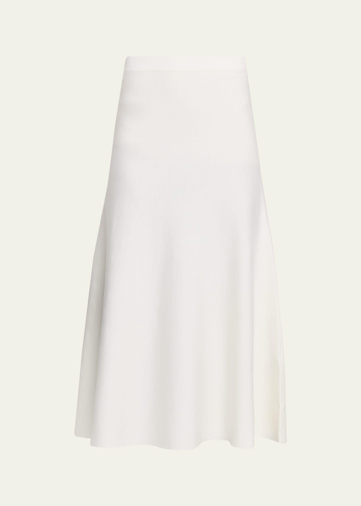 freddie midi wool-cashmere skirt