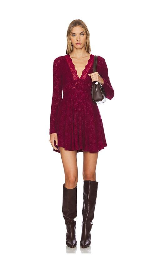 free people all yours mini dress in red.