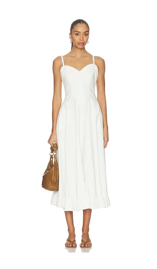 free people another season midi dress in white.