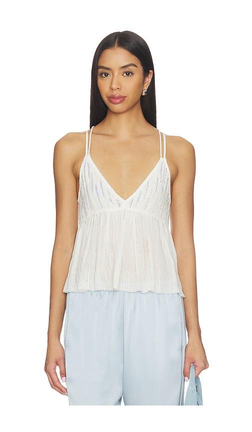 free people ariel cami in white.