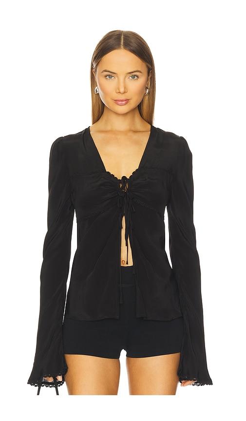 free people bali ariel top in black.
