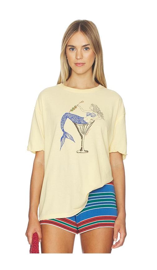 free people best coast tee in yellow.