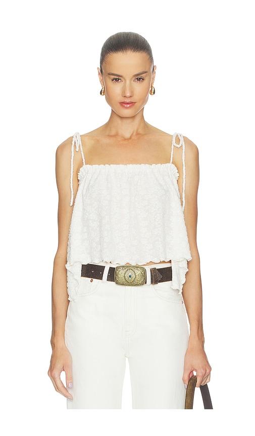 free people briana tank in white.
