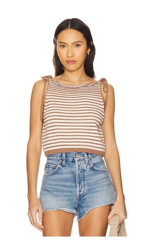 free people claire tank in brown.
