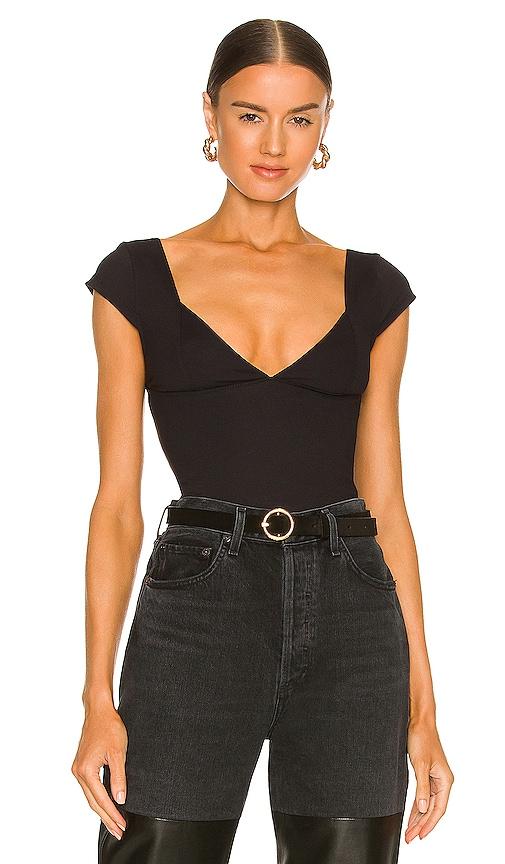free people duo corset cami in black.