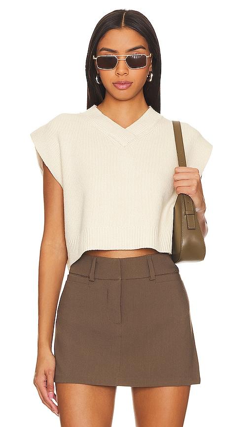 free people easy street vest in ivory.