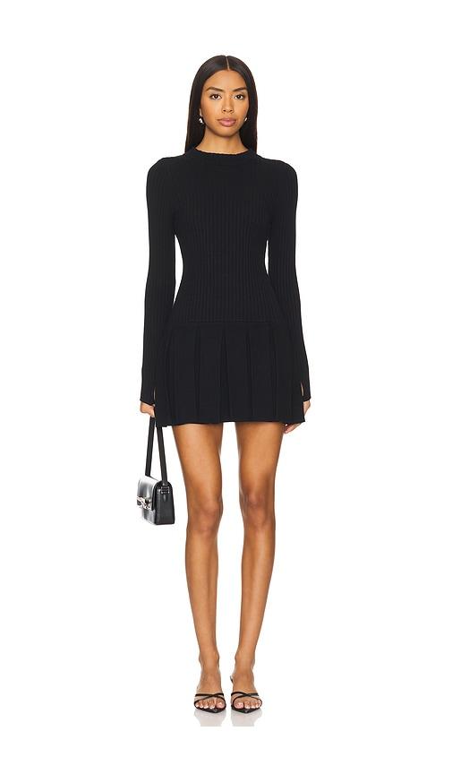 free people emmy mini dress in black.