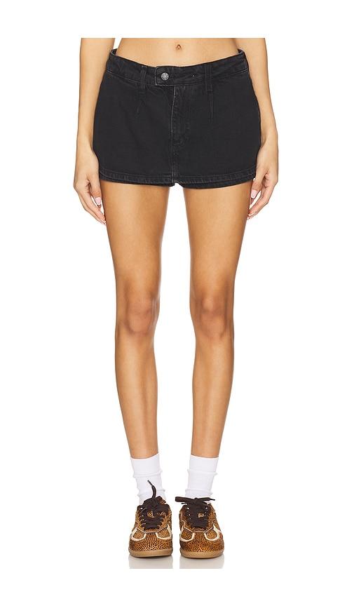 free people galivanting skort in black.