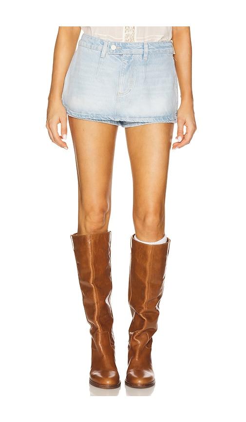 free people galivanting skort in blue.