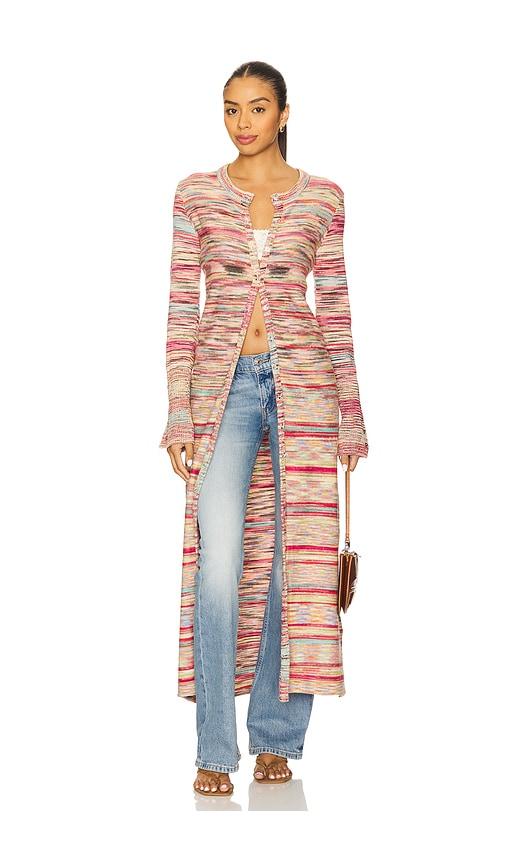 free people harmony sweater in pink.