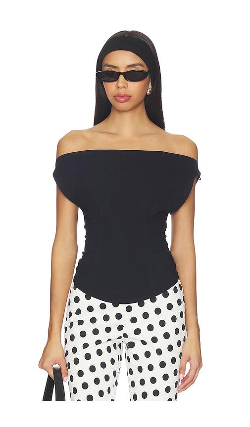 free people harper top in black.